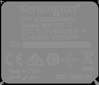 FCC ID GV3M01371-P ID Label Location Info