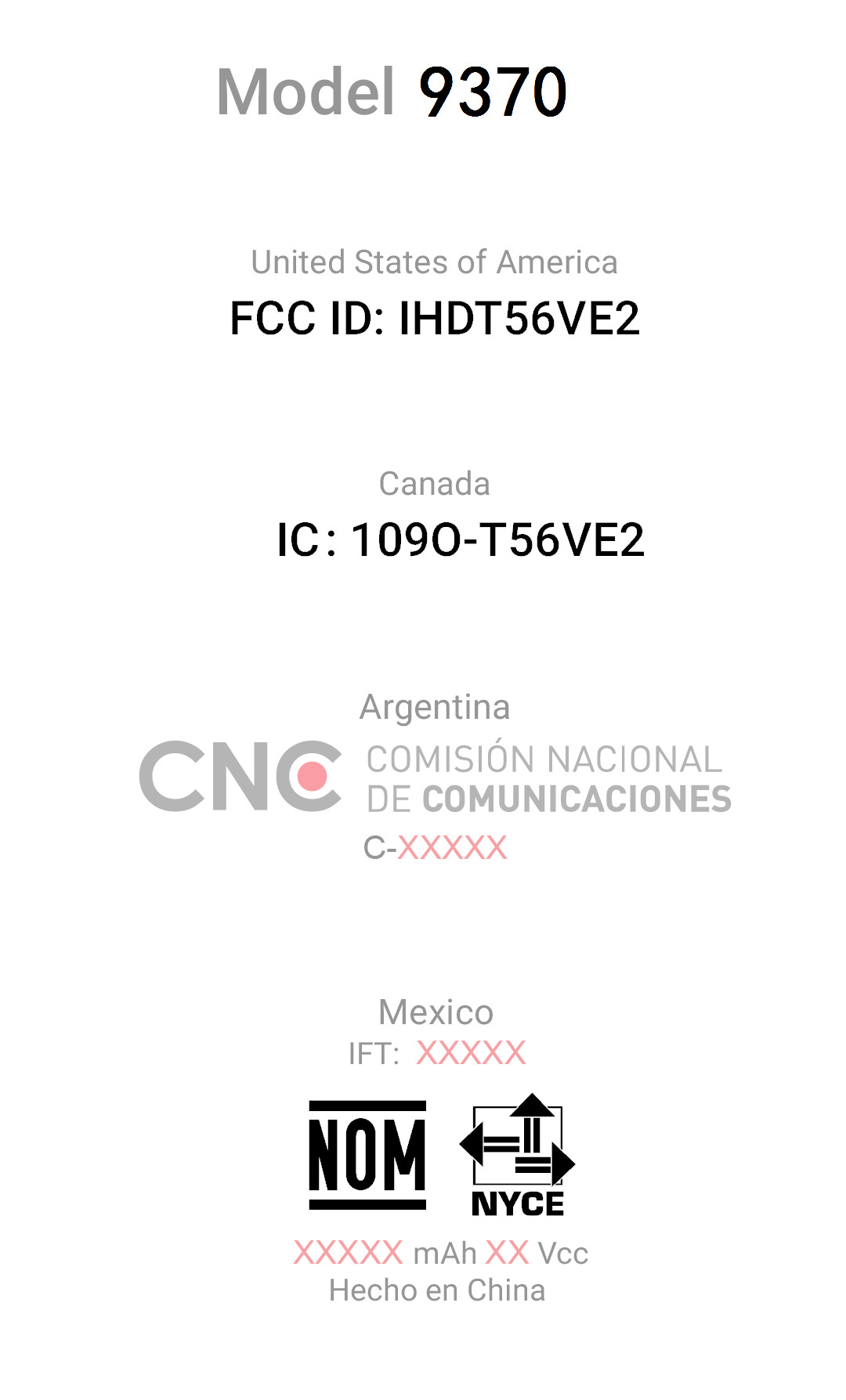 FCC ID IHDT56VE2 ID Label Location Info