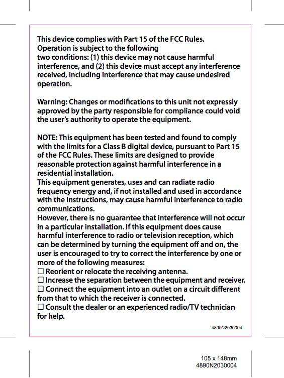 FCC ID OJ8RR721 Users Manual
