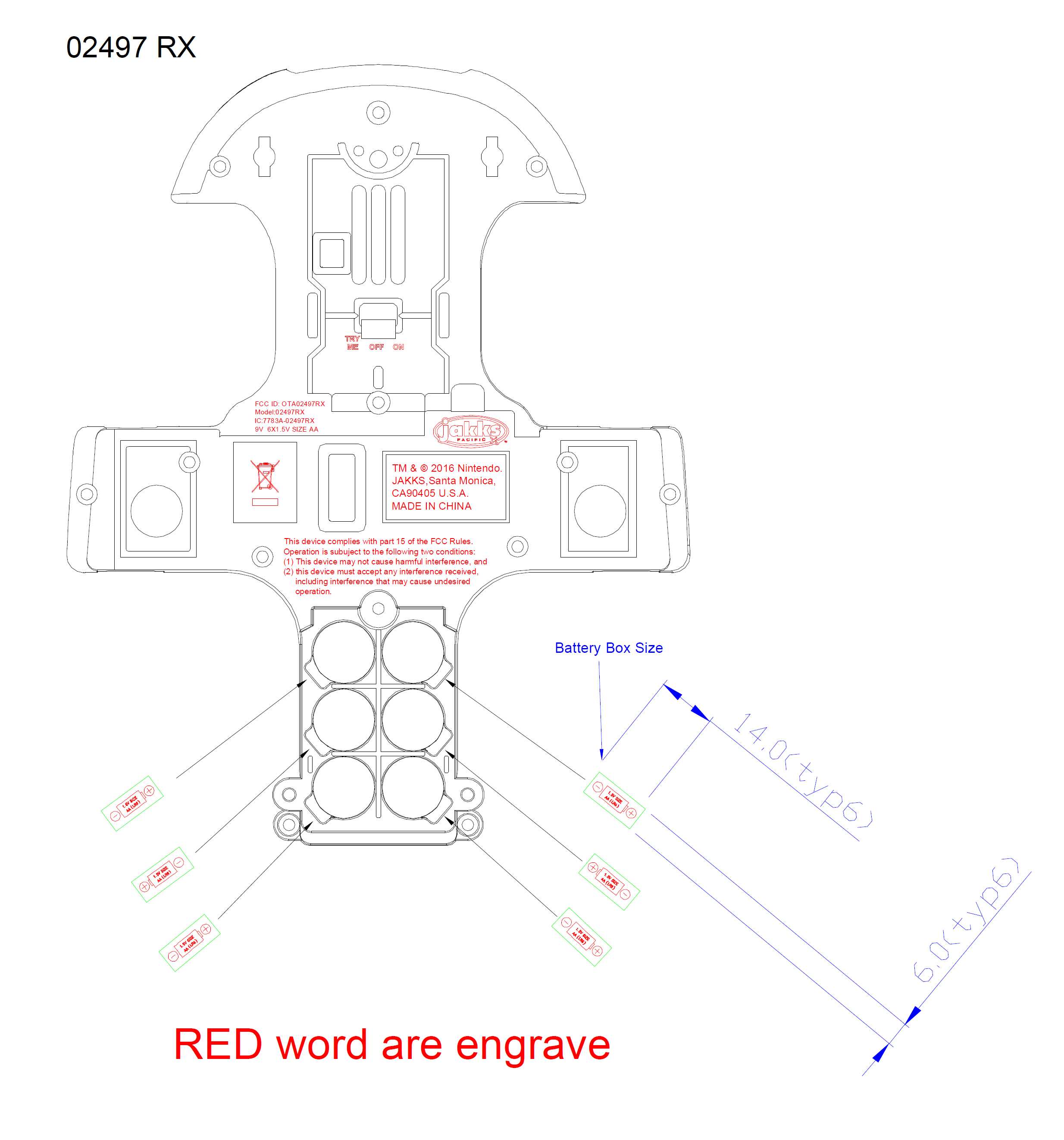 FCC ID OTA02497RX ID Label Location Info