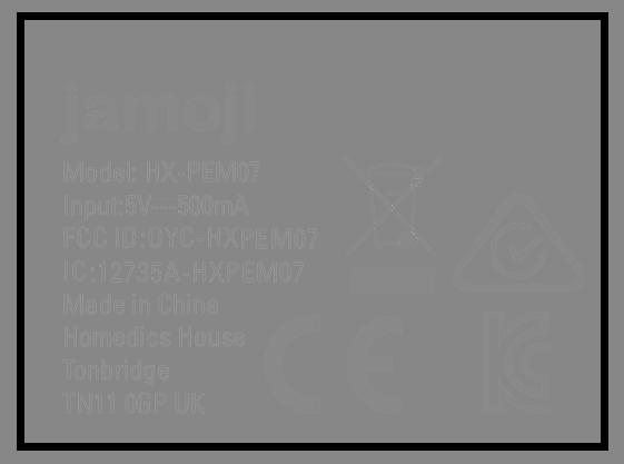 FCC ID OYC-HXPEM07 ID Label Location Info