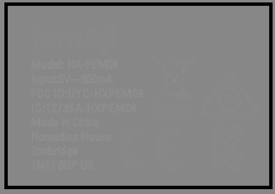FCC ID OYC-HXPEM08 ID Label Location Info