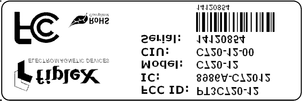 FCC ID P3TDH7 ID Label Location Info