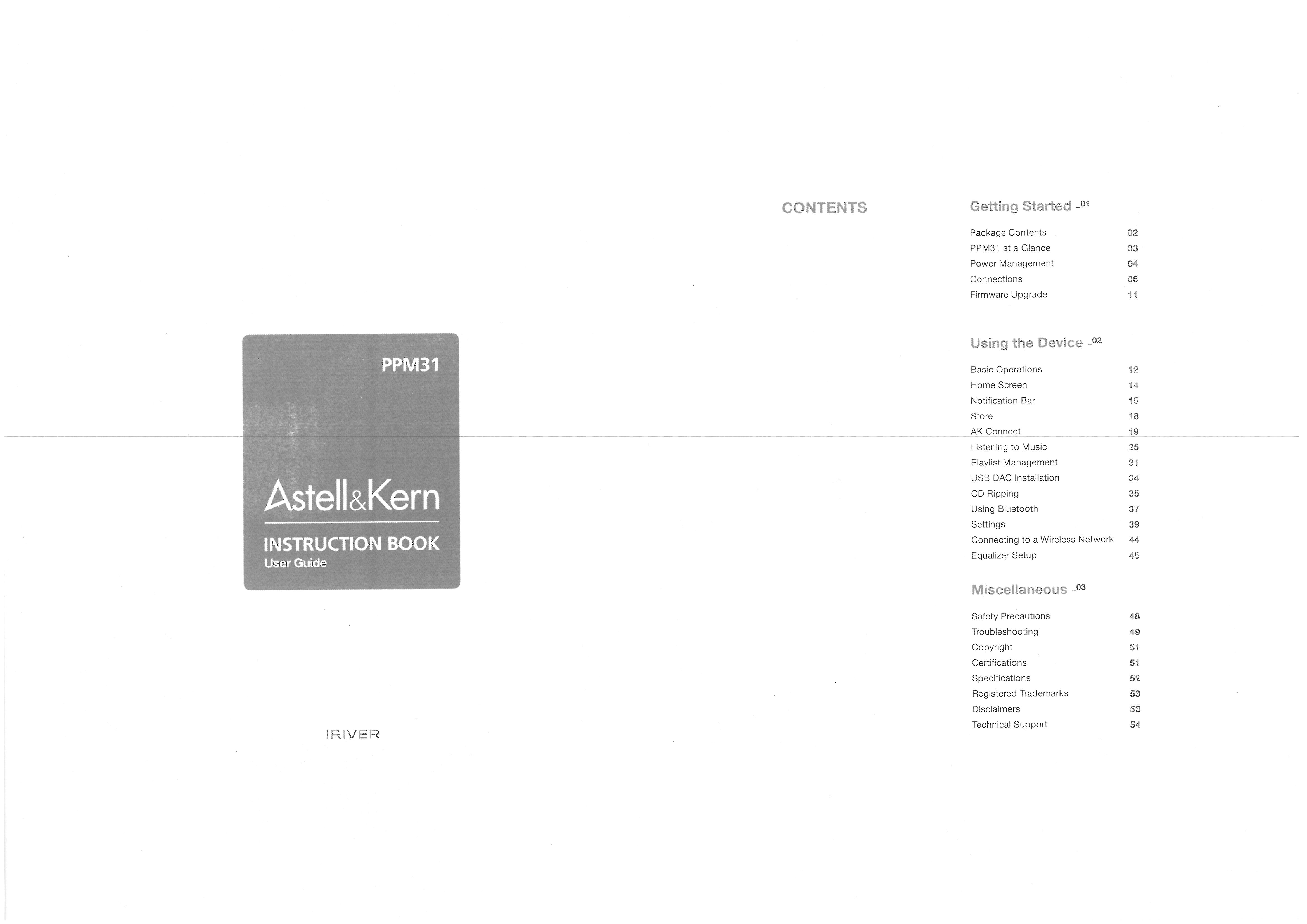 FCC ID QDMPPM31 Users Manual