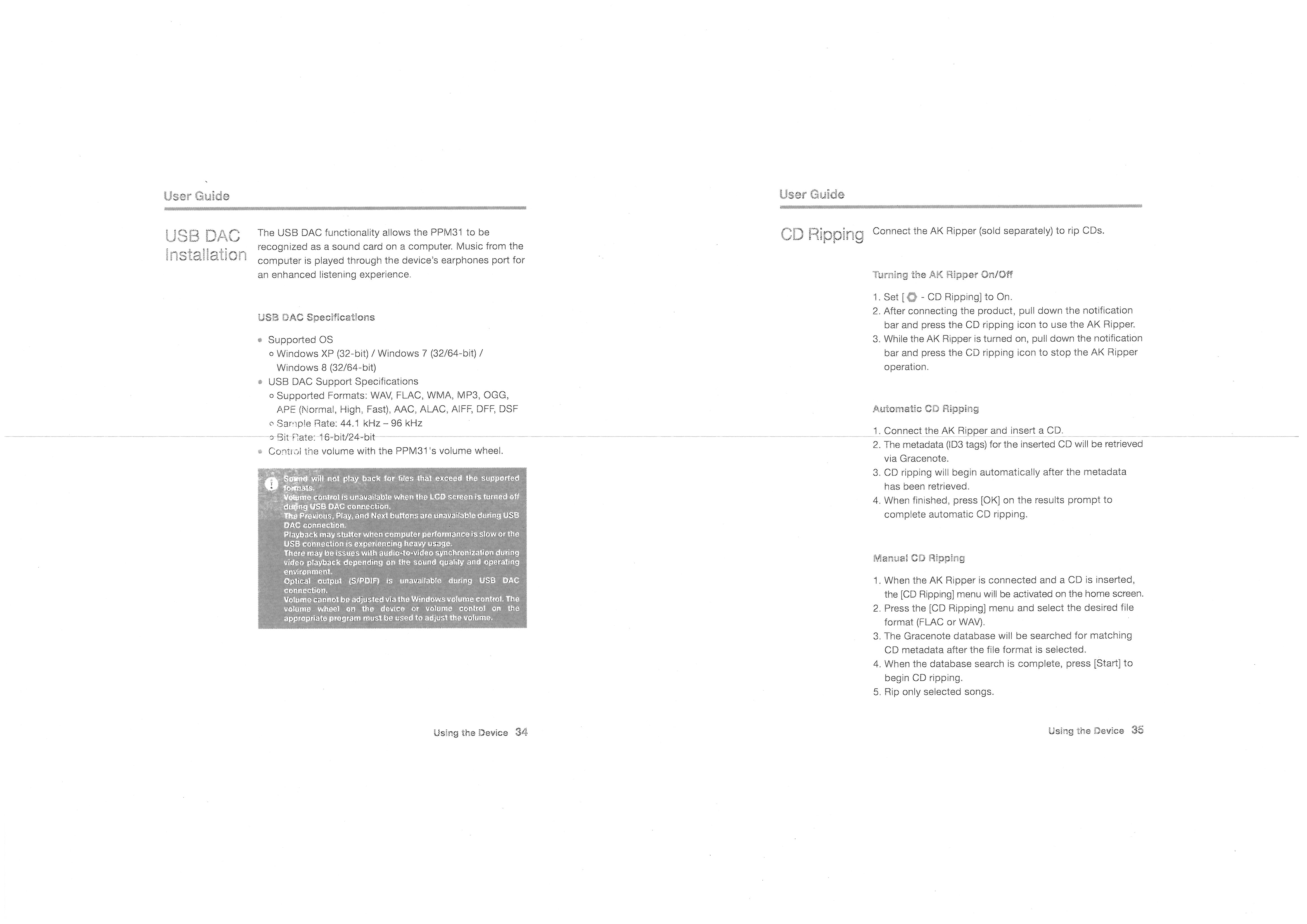 FCC ID QDMPPM31 Users Manual