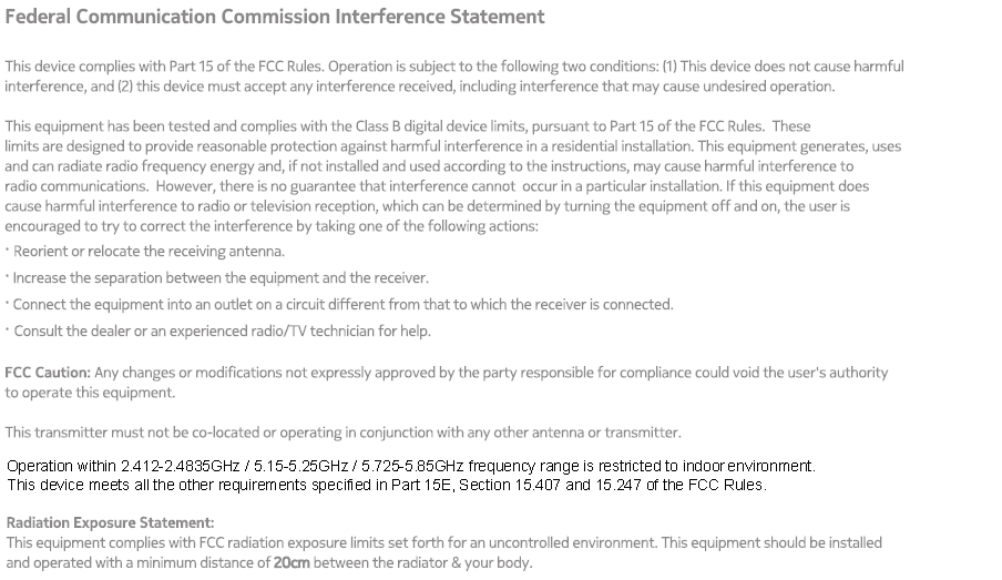 FCC ID QISHG8247HB Users Manual