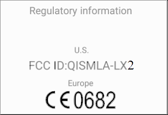 FCC ID QISMLA-LX2 ID Label Location Info