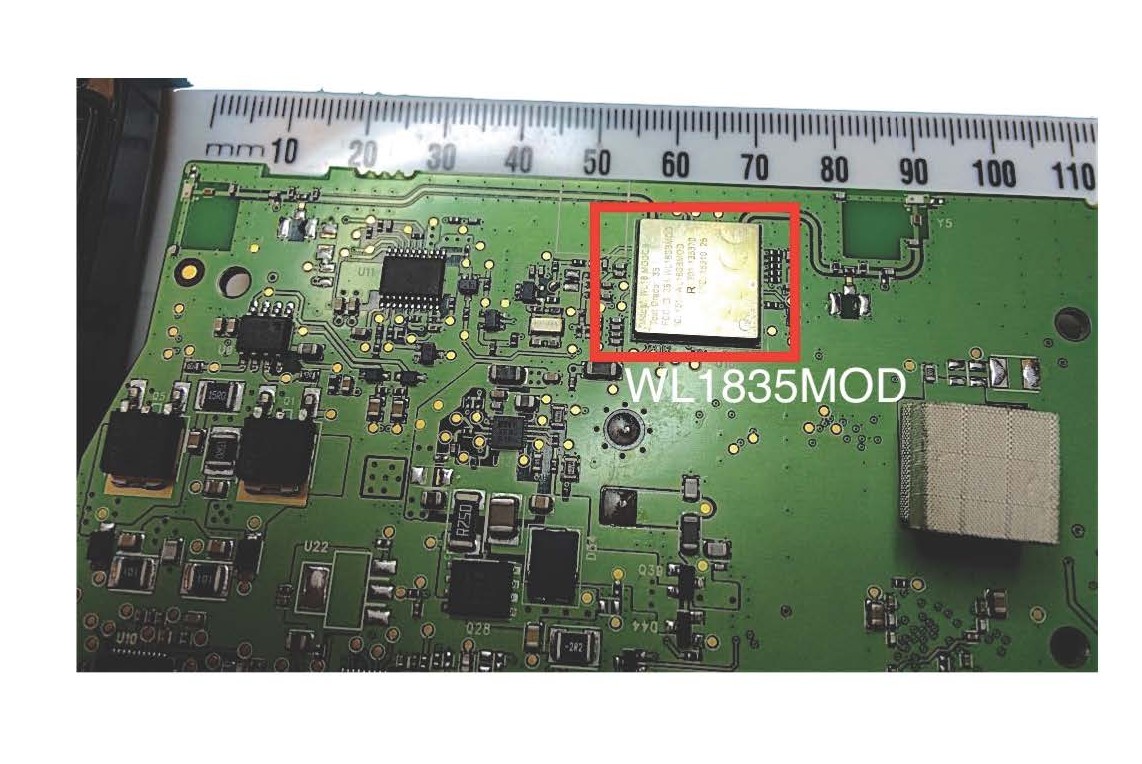 FCC ID RAYWIFIBT2 ID Label Location Info