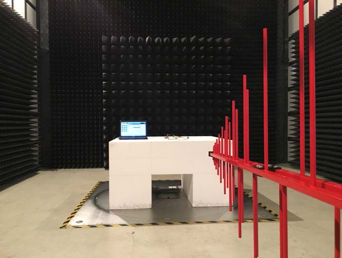 FCC ID RLI-QBEACON Test Setup Photos