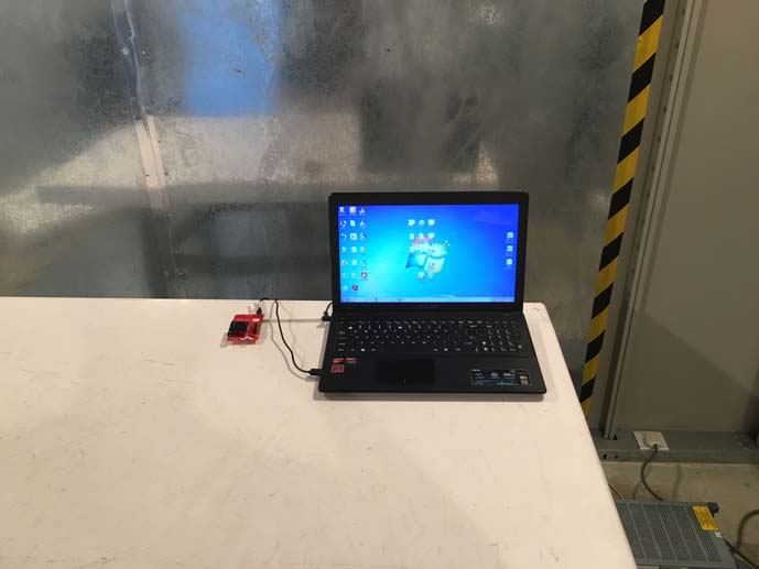 FCC ID RLI-QBEACON Test Setup Photos