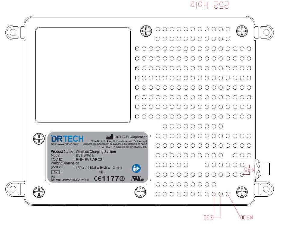 FCC ID RNH-EVSWPCS ID Label Location Info