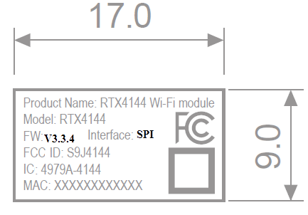 FCC ID S9J4144 ID Label Location Info