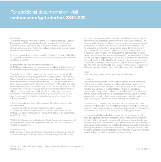 FCC ID SBP28442 Users Manual