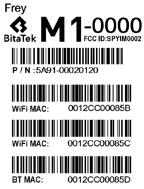 FCC ID SPYIM0002 ID Label Location Info