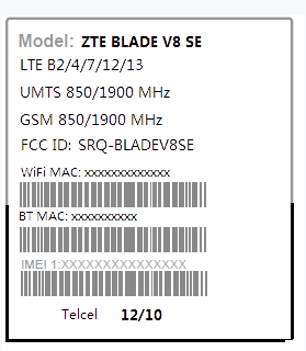 FCC ID SRQ-BLADEV8SE ID Label Location Info