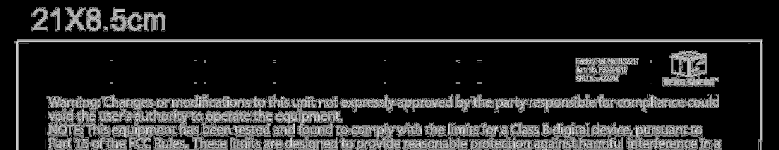 FCC ID U7UHS-221127D Users Manual