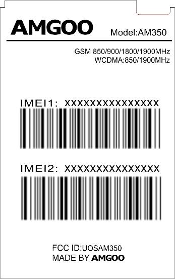 FCC ID UOSAM350 ID Label Location Info