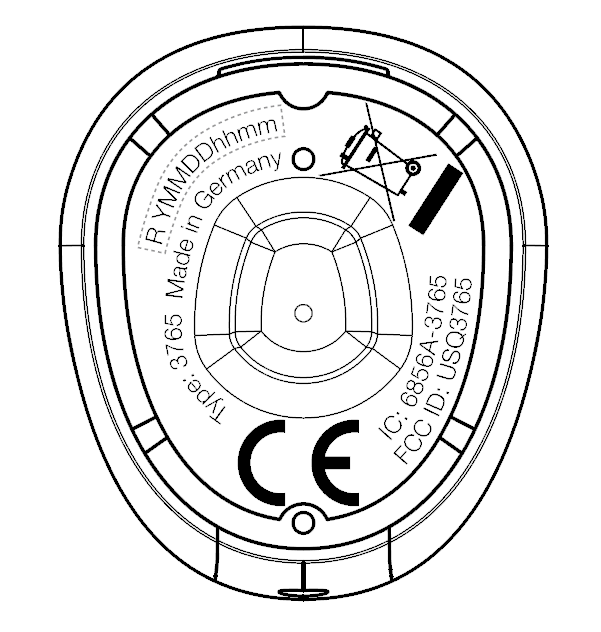FCC ID USQ3765 ID Label Location Info