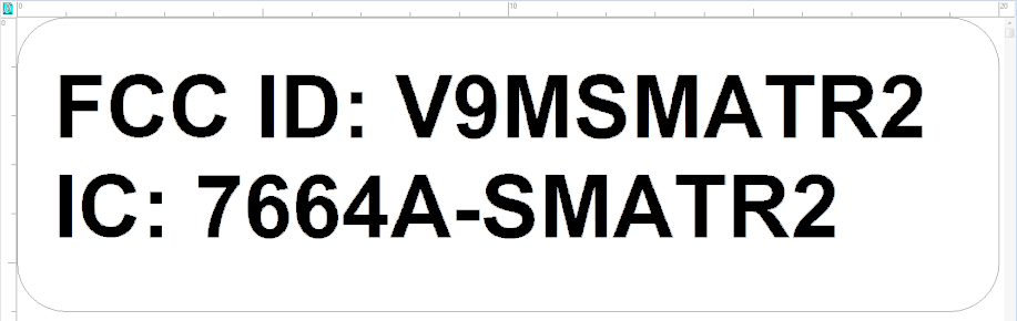 FCC ID V9MSMATR2 ID Label Location Info