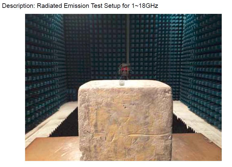 FCC ID VBA-EF2600T Test Setup Photos