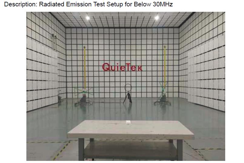 FCC ID VBA-EF2600T Test Setup Photos
