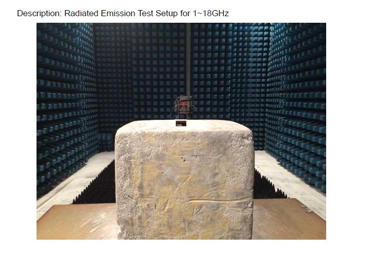 FCC ID VBA-EF301TK Test Setup Photos
