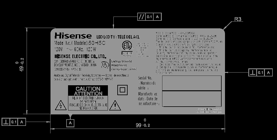 FCC ID W9HLCDF0099 ID Label Location Info