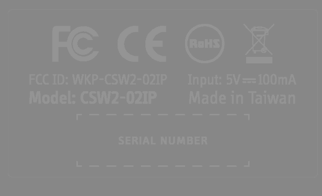 FCC ID WKP-CSW2-02IP ID Label Location Info