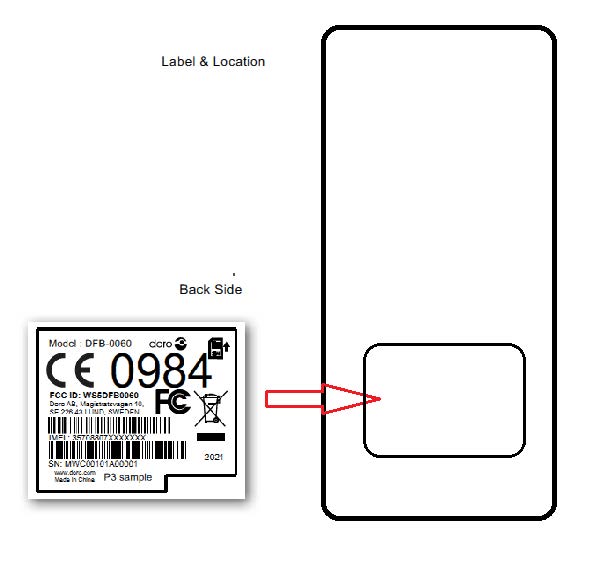 FCC ID WS5DFB0060 ID Label Location Info