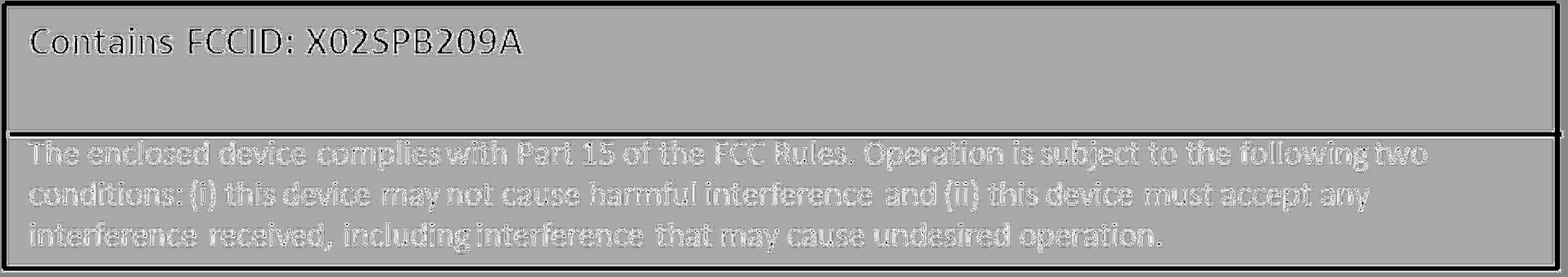 FCC ID XO2SPB209A Users Manual