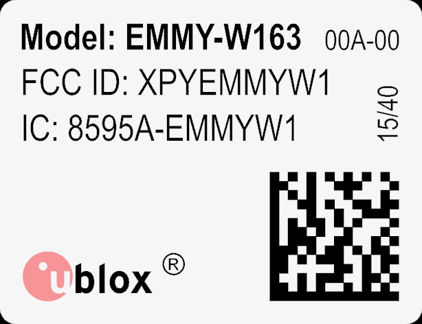 FCC ID XPYEMMYW163 Users Manual