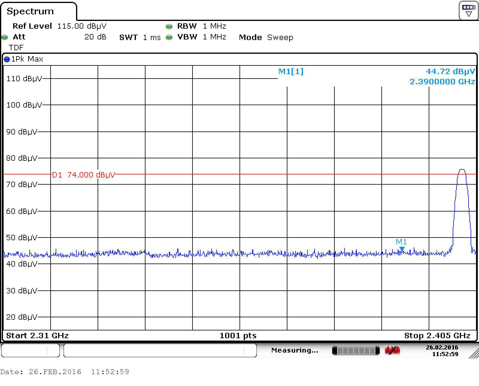 FCC ID YWSLB11310CA01 Test Report