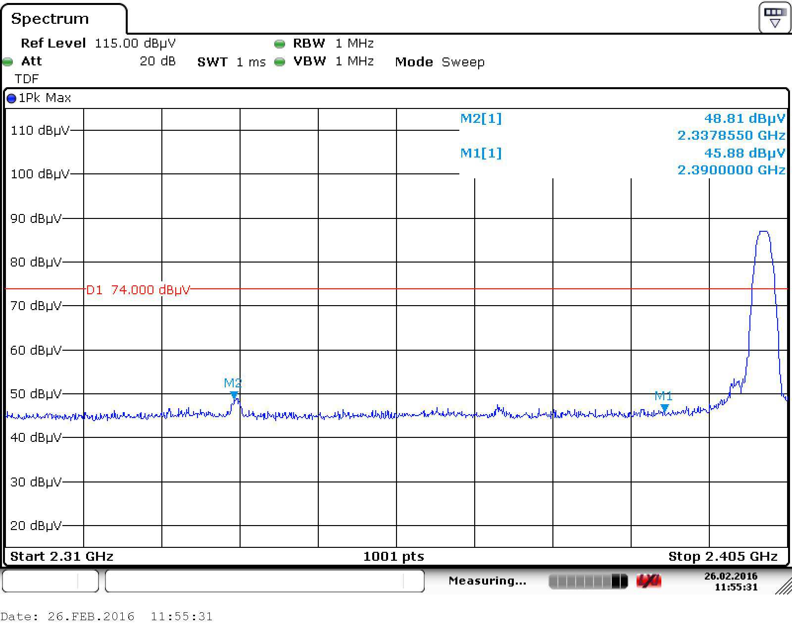 FCC ID YWSLB11310CA01 Test Report