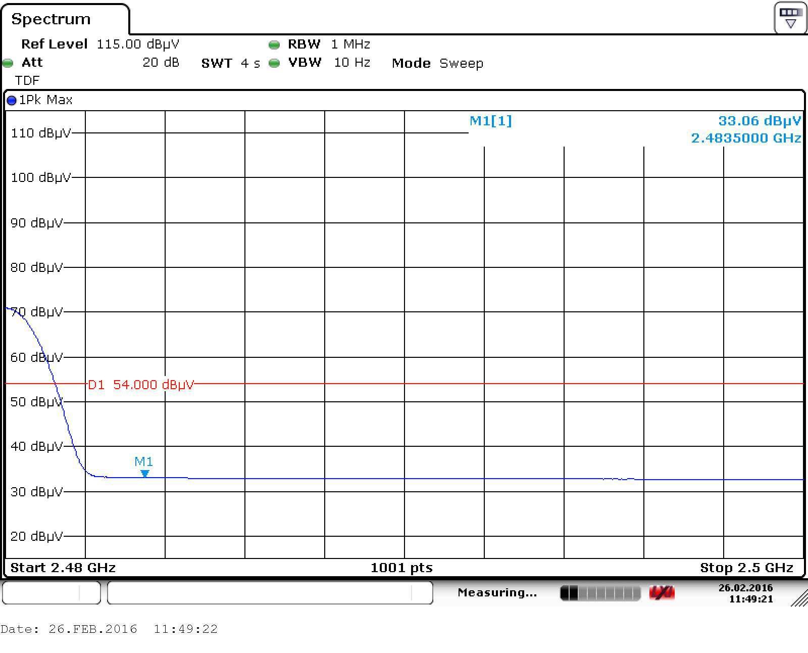 FCC ID YWSLB11310CA01 Test Report