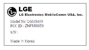 FCC ID ZNFH700 ID Label Location Info