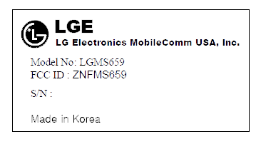 FCC ID ZNFTP450 ID Label Location Info