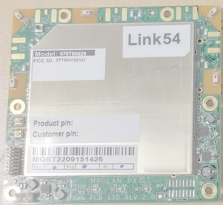 FCC ID ZPT904TS0147 Users Manual