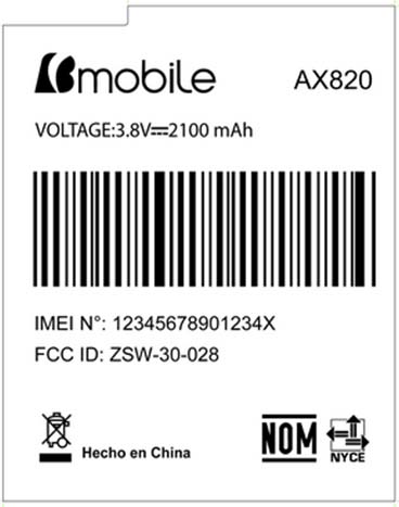 FCC ID ZSW-30-028 ID Label Location Info