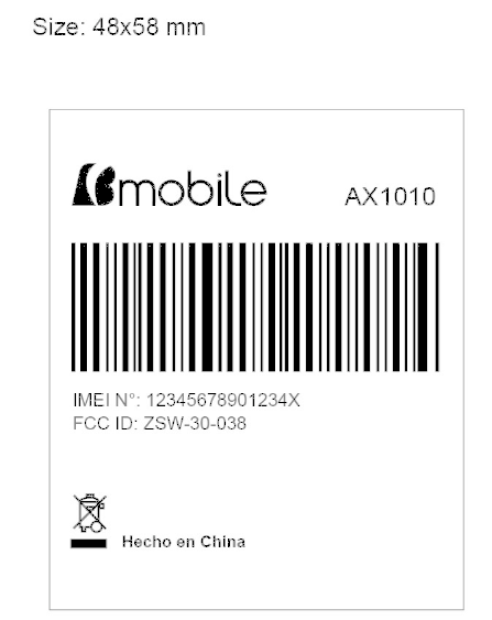 FCC ID ZSW-30-038 ID Label Location Info