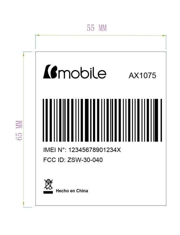 FCC ID ZSW-30-040 ID Label Location Info