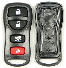 4 button Nissan and Infiniti replacement case/shell with rubber pad FCC ID KBRASTU15