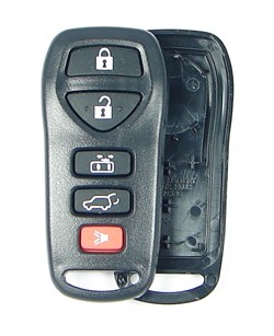 5 button Nissan Quest remote replacement shell with rubber buttons FCC ID KBRASTU51