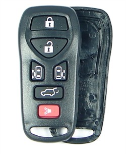 6 button Nissan Quest remote replacement shell with rubber buttons FCC ID KBRASTU51