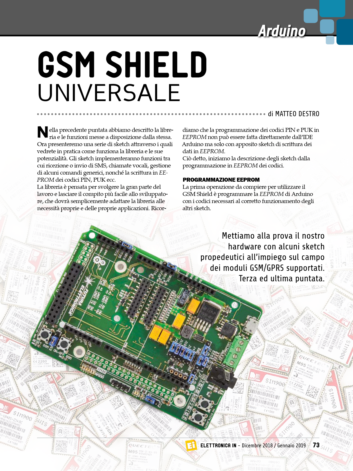First page of GSM_SHIELD_3a_puntata