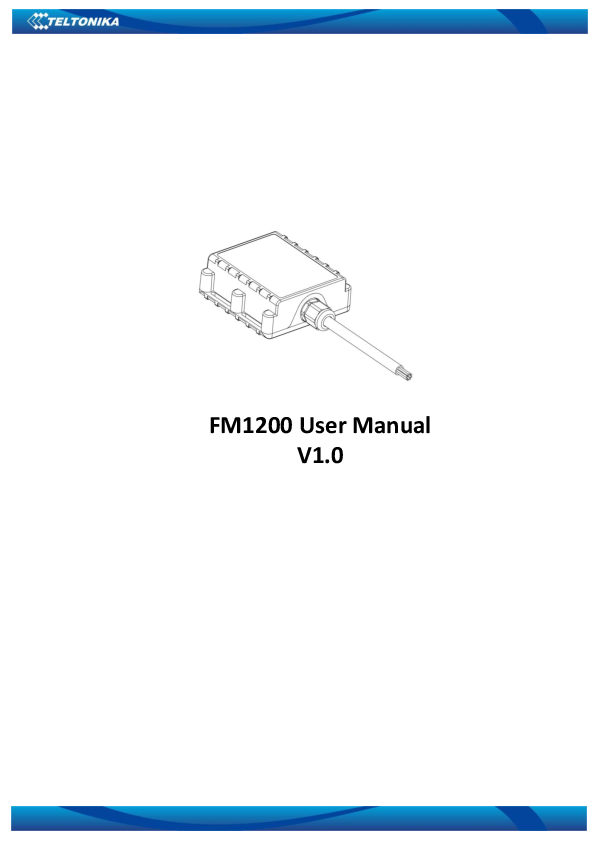 First page of PDF FM1100 Manual - Uvivion