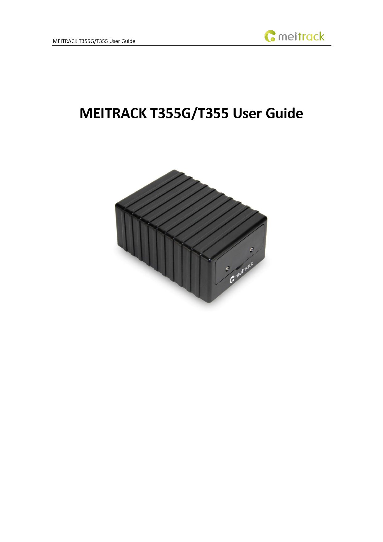First page of MEITRACK T355G/T355 User Guide