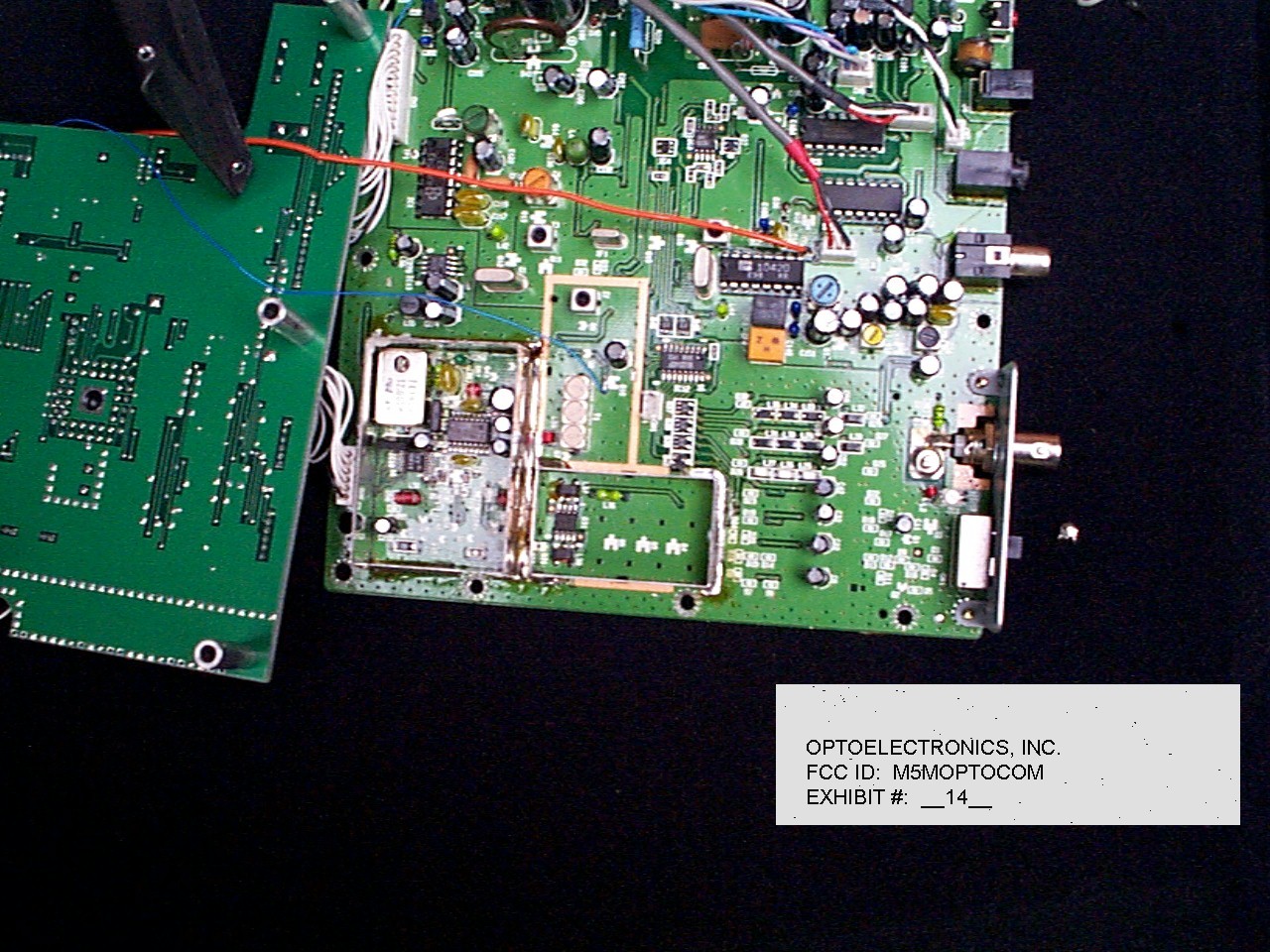 Internal RX board component side
