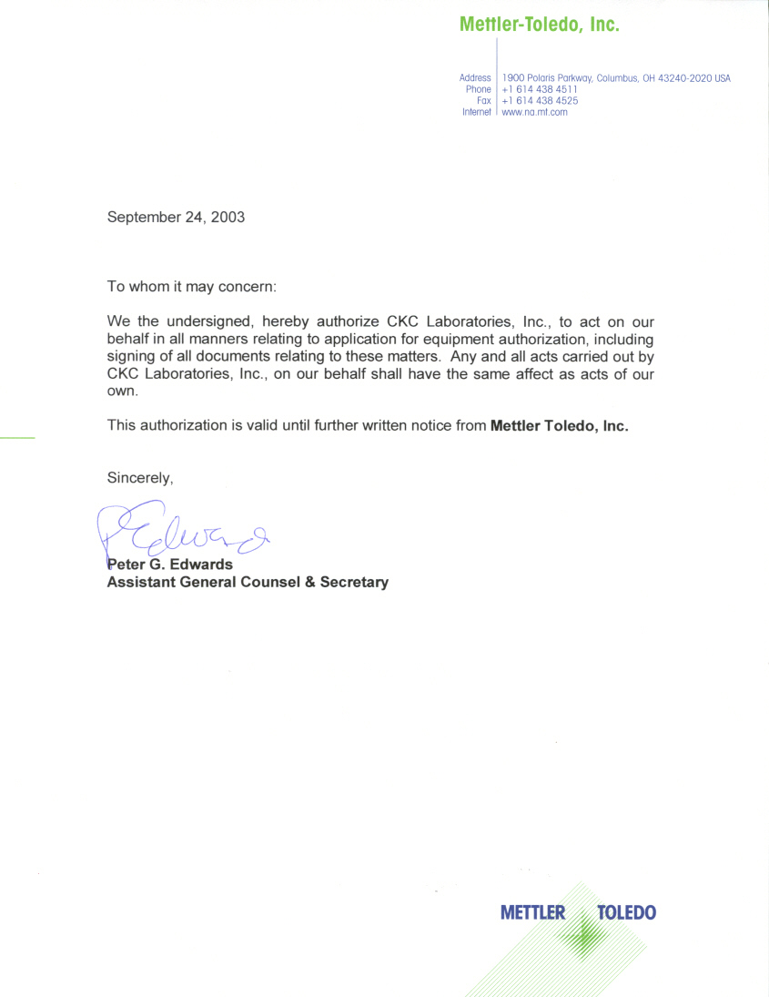 Authorization Letter