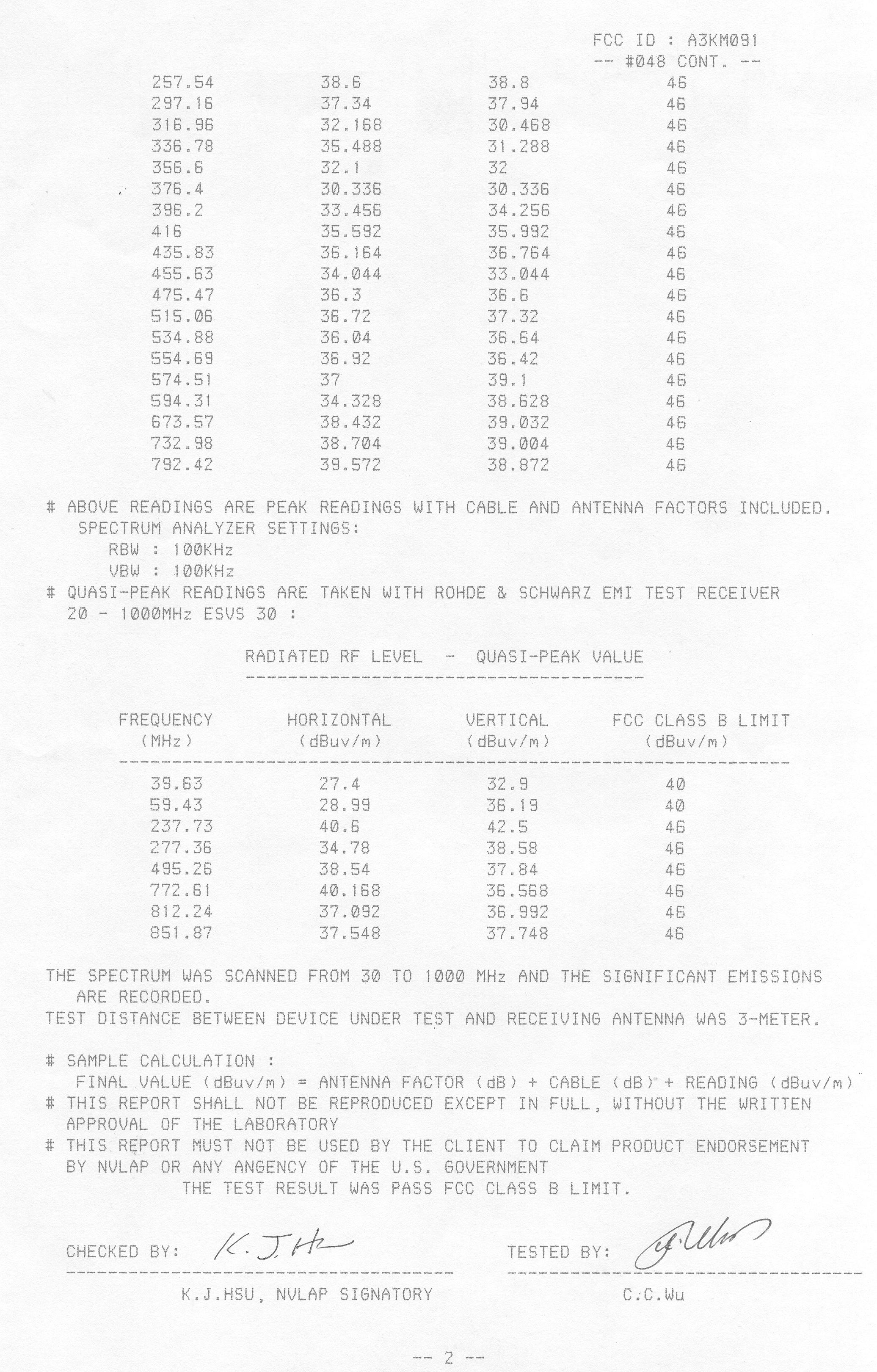 Test Report 7 of 21