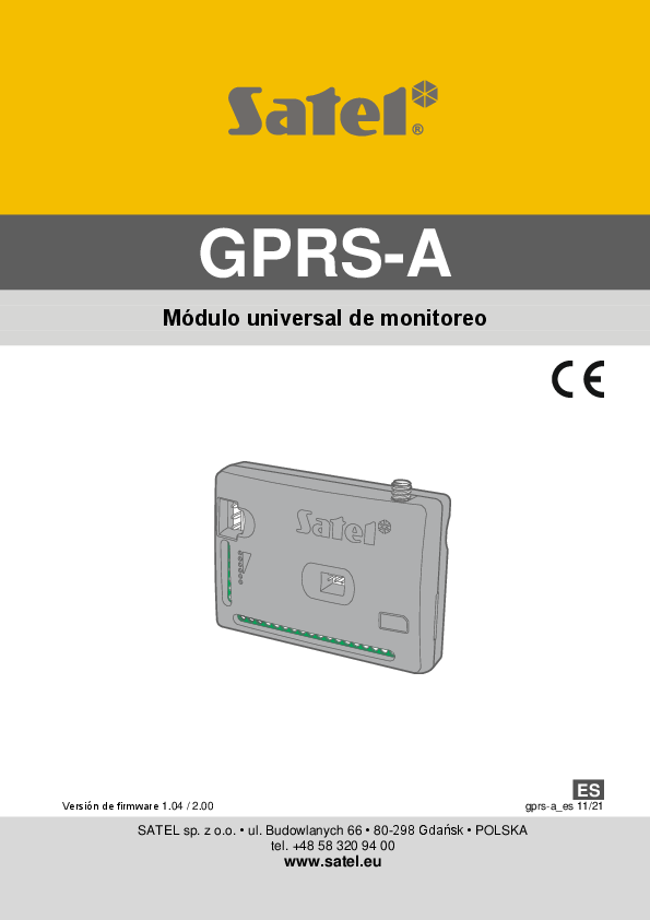 First page of gprs-a_es.pdf